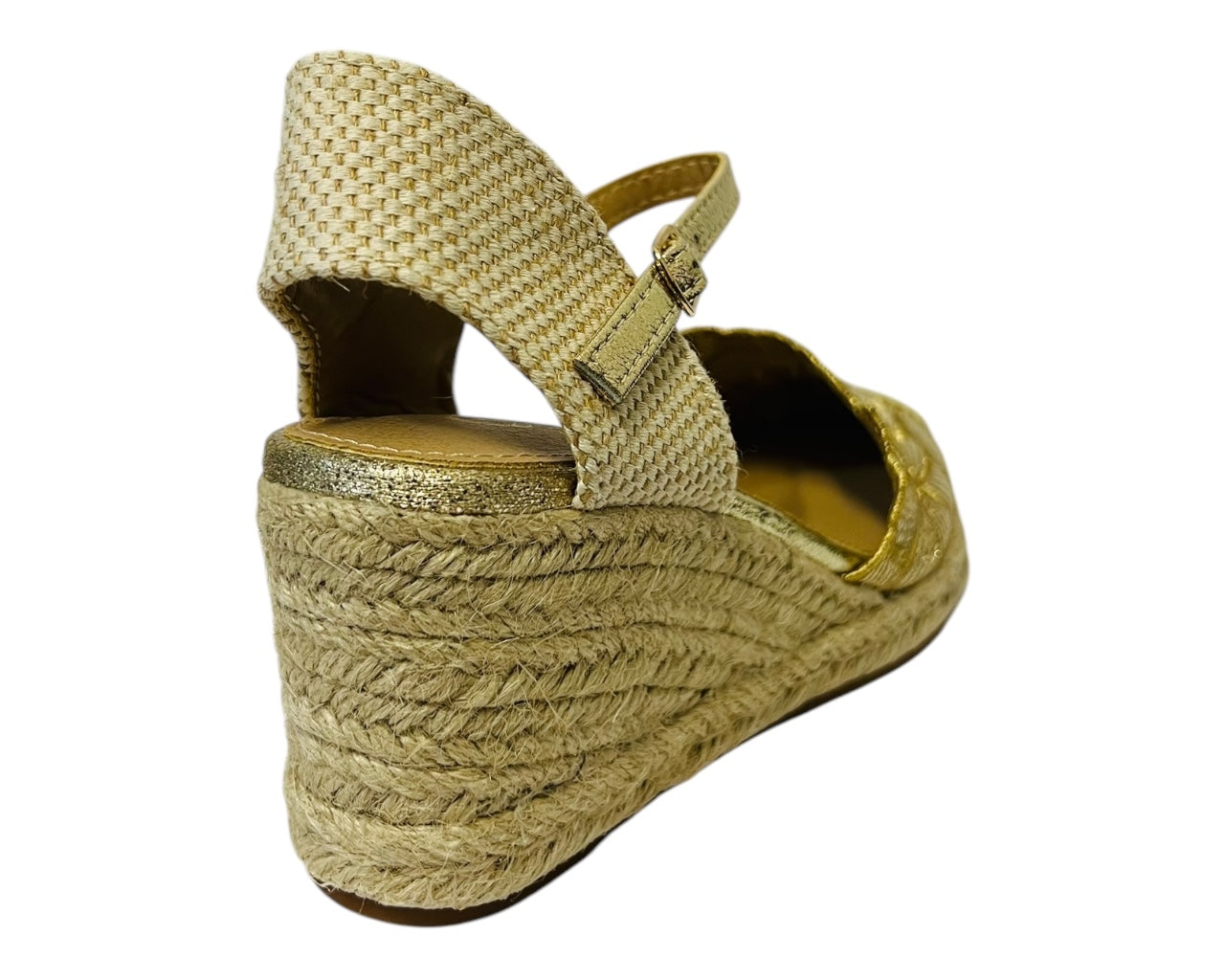 Women's Wedge Heel Ankle Strap Court Shoe Sandals