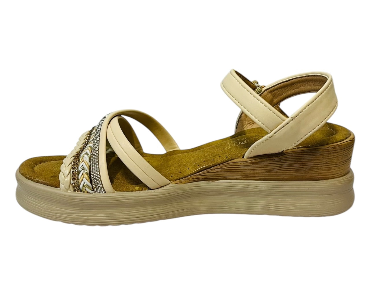 Women's Light Weight  Ankle Strap Padded Wedge Sandals