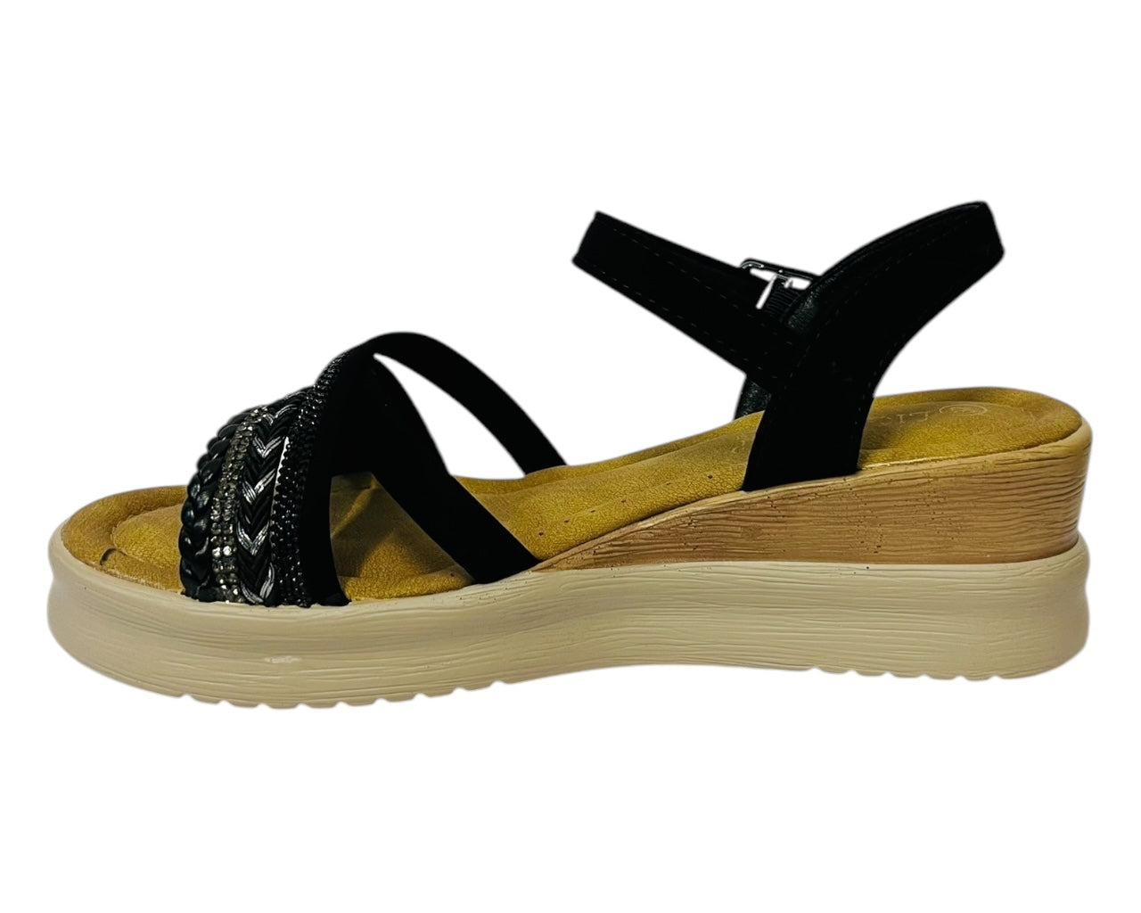 Women's Light Weight  Ankle Strap Padded Wedge Sandals