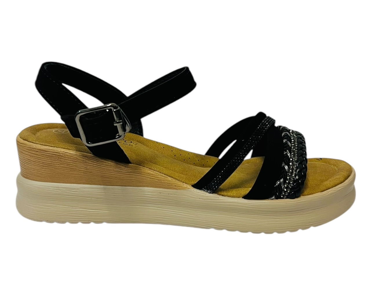 Women's Light Weight  Ankle Strap Padded Wedge Sandals