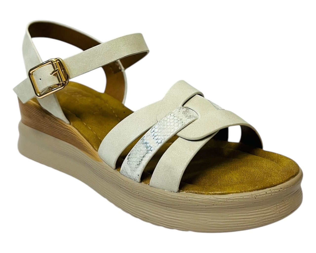 Women's Light Weight  Ankle Strap Padded Wedge Sandals