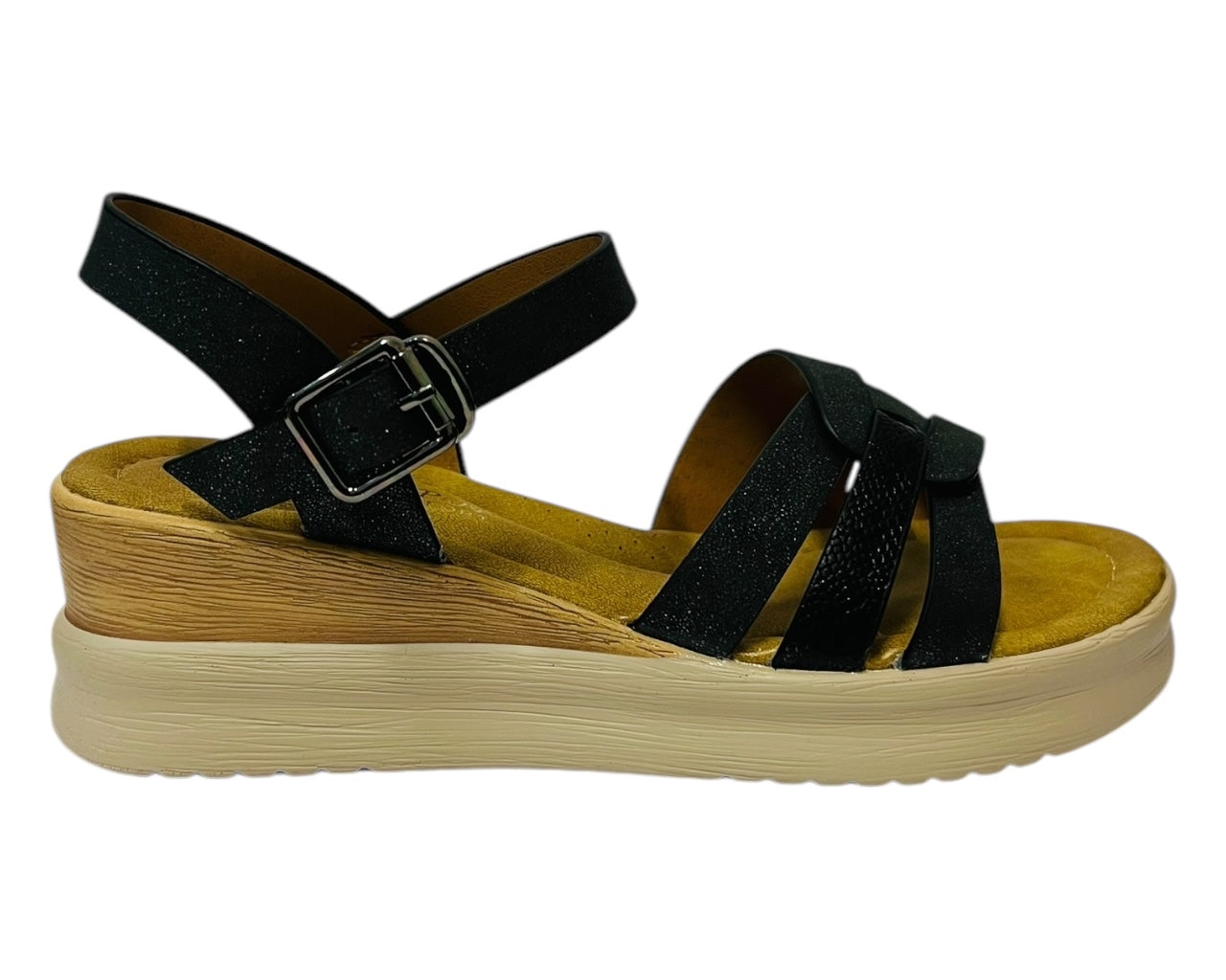Women's Light Weight  Ankle Strap Padded Wedge Sandals