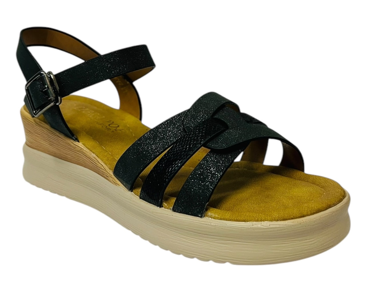 Women's Light Weight  Ankle Strap Padded Wedge Sandals