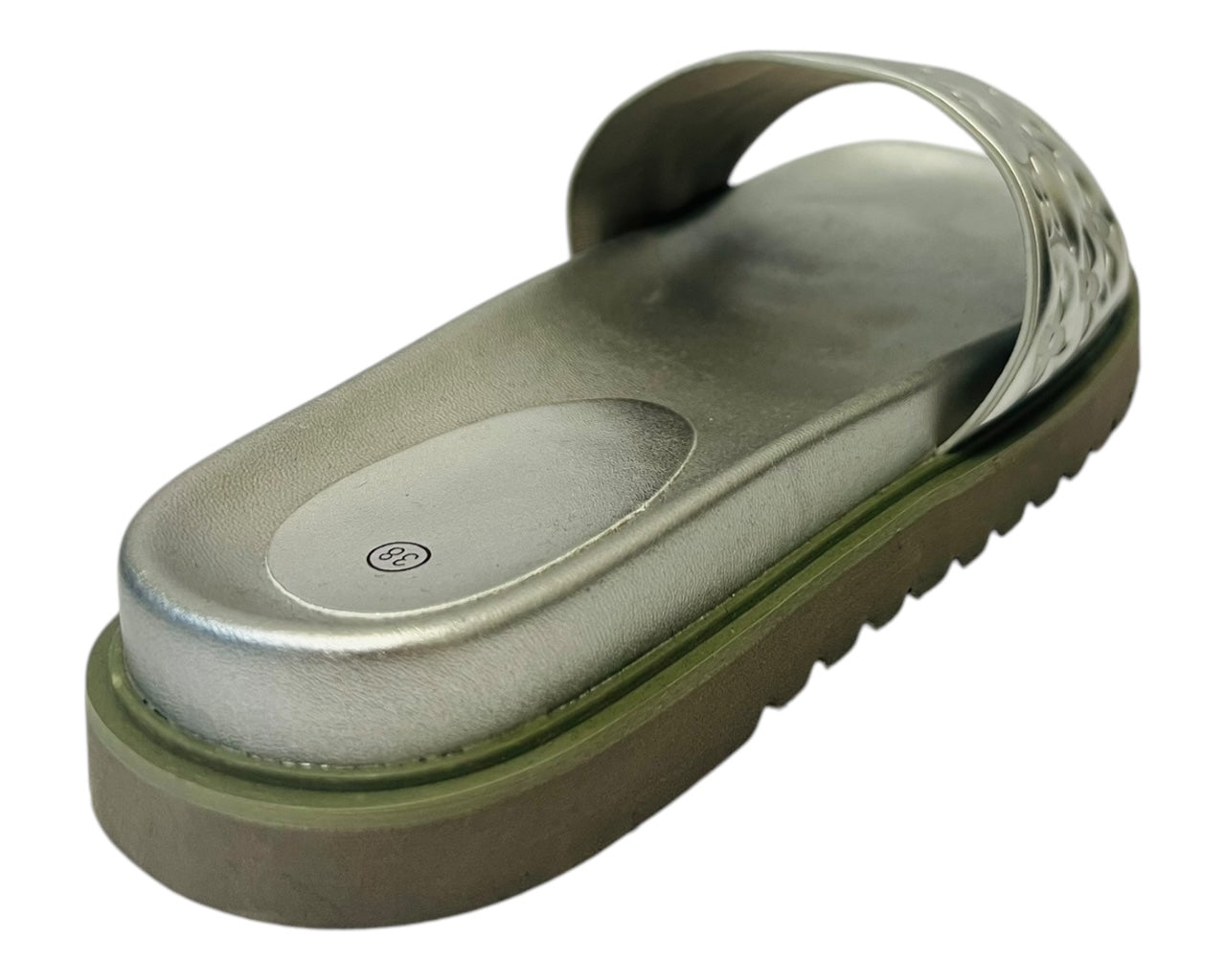 Women's Faux Leather Flat Sliders