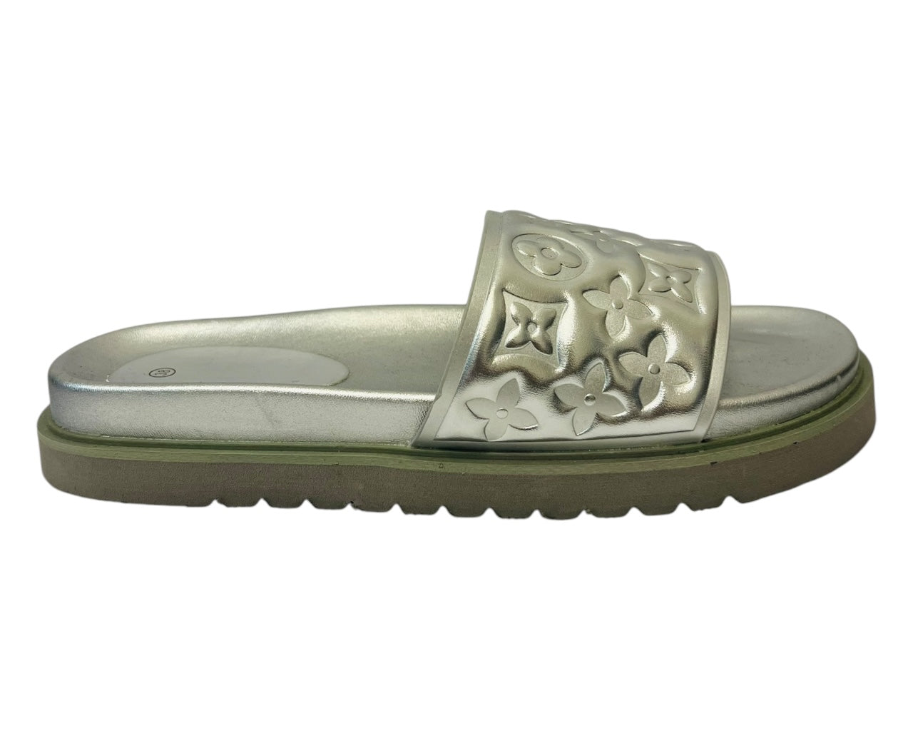 Women's Faux Leather Flat Sliders