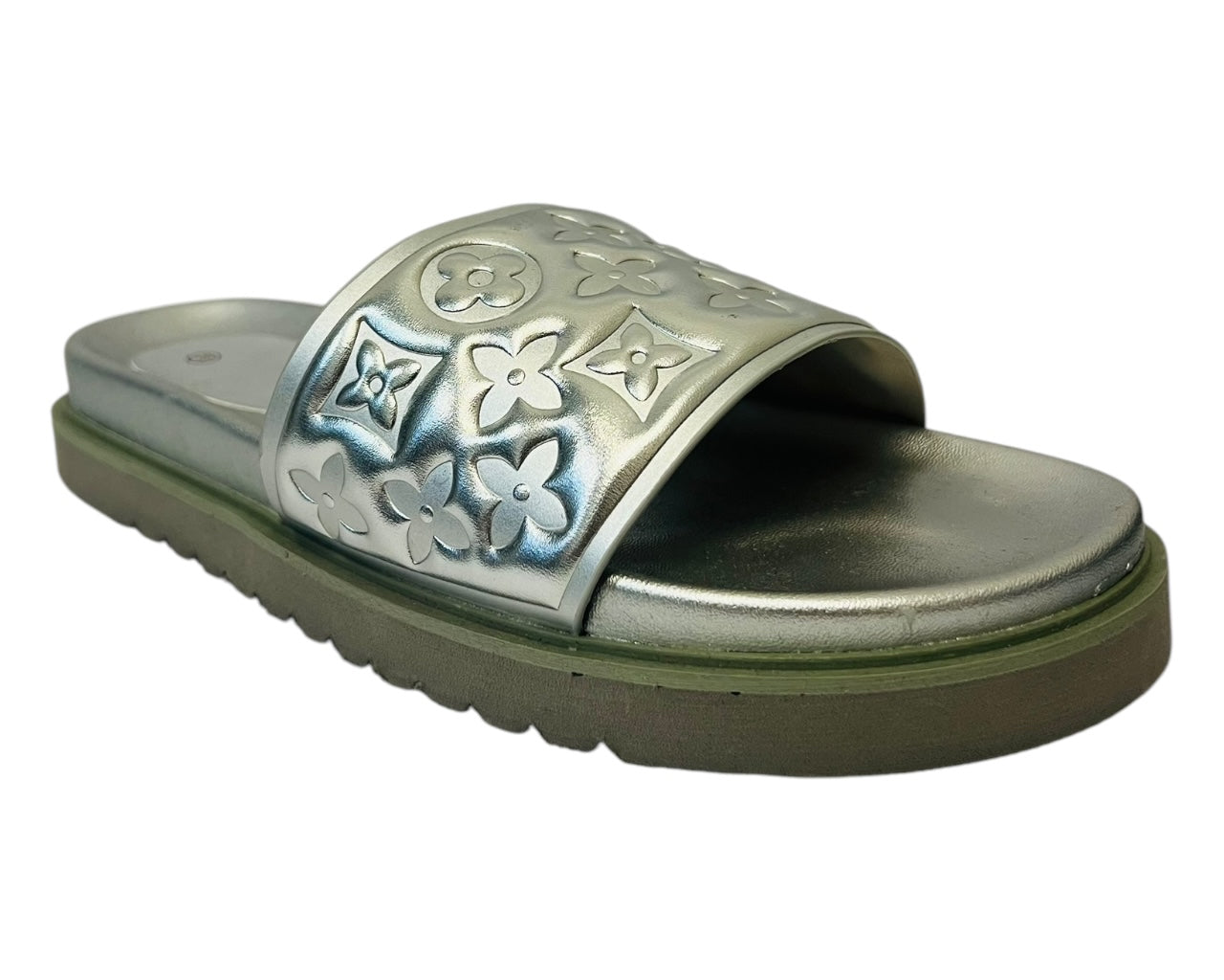 Women's Faux Leather Flat Sliders