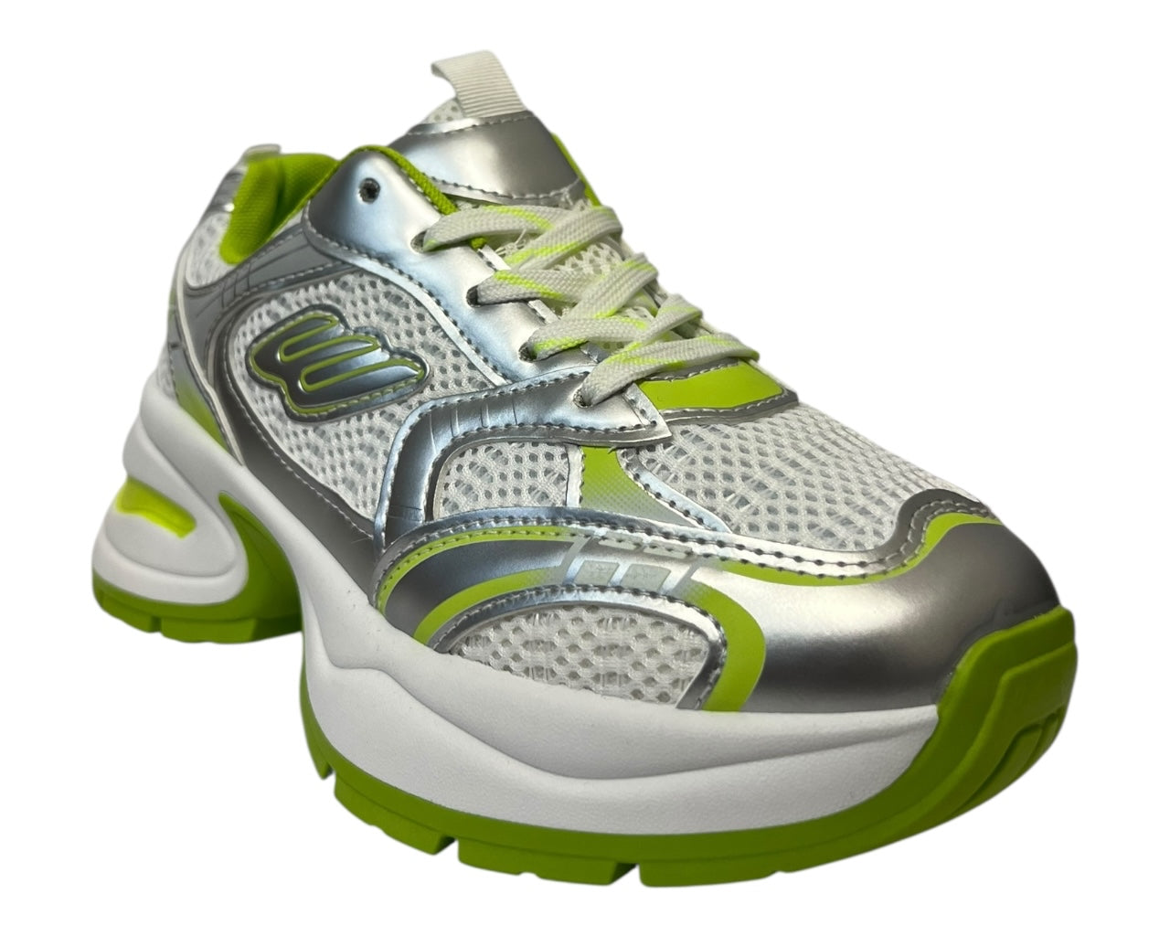 Women's Chunky Sole Mesh Lace Up Sports Trainers