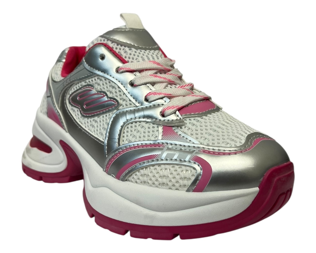 Women's Chunky Sole Mesh Lace Up Sports Trainers