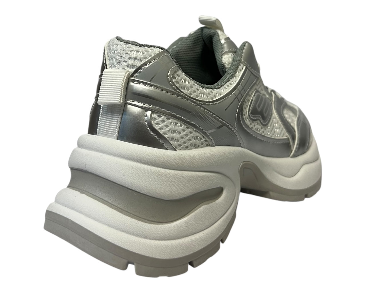Women's Chunky Sole Mesh Lace Up Sports Trainers