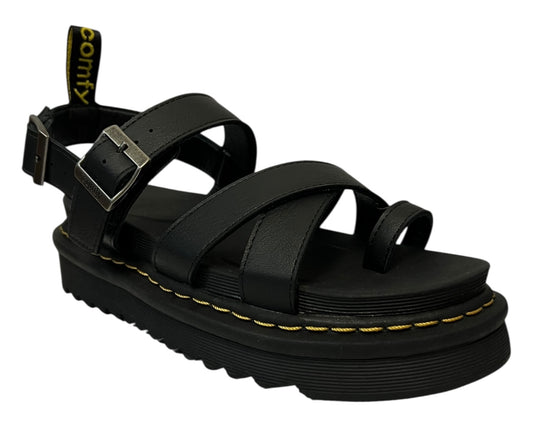 Women's Ankle Strap Platform Gladiator Sandals Black