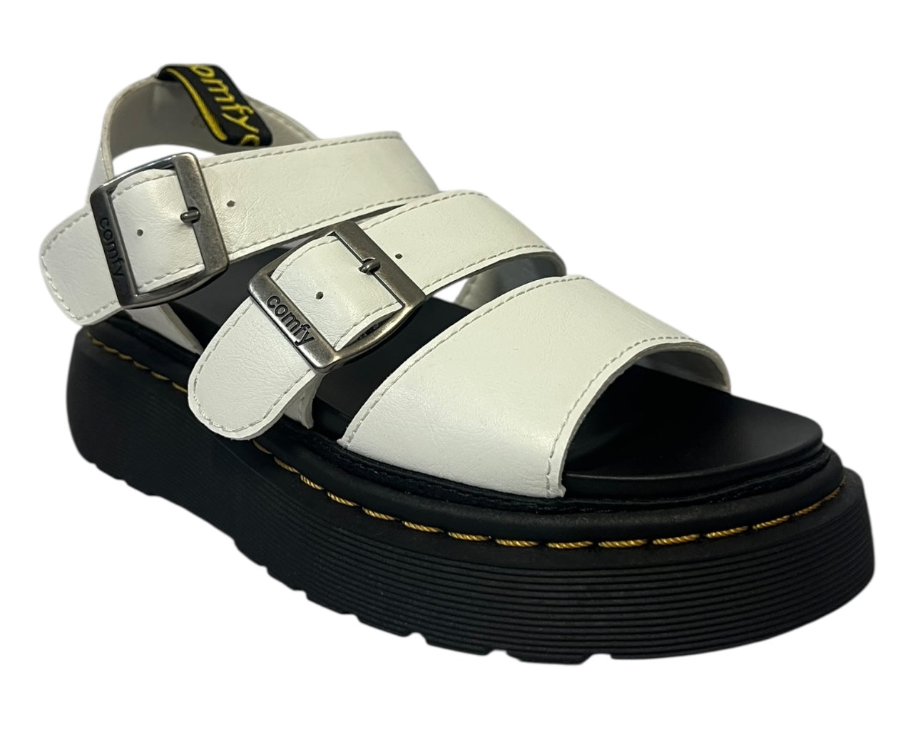 Ankle Strap Platform Gladiator Sandals Black