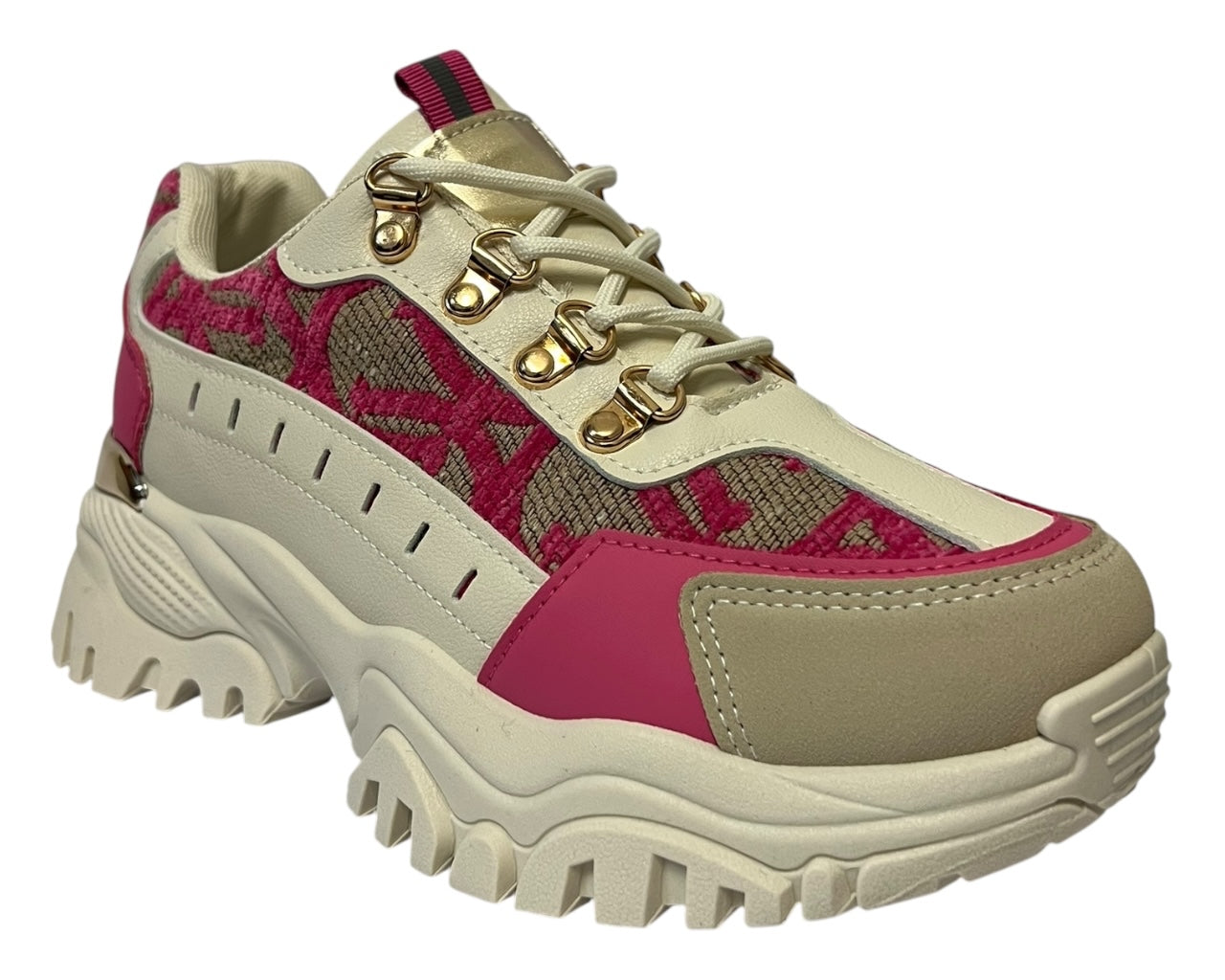 Chunky Sole Lace Up Sports Trainers