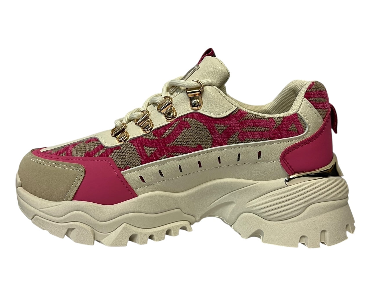 Chunky Sole Lace Up Sports Trainers