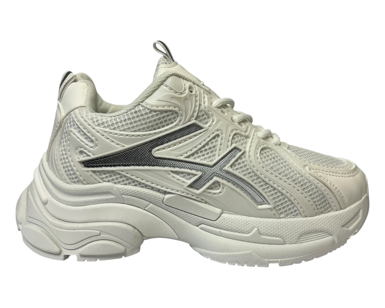 Chunky Sole Lace Up Sports Trainers