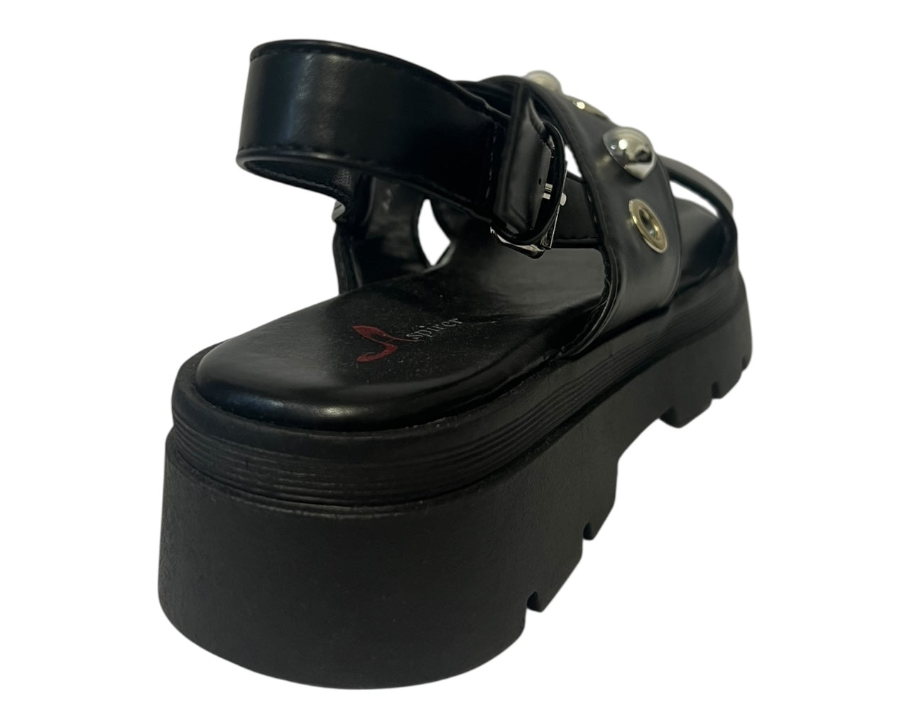 Women's Faux Leather Chunky Sole Sandals