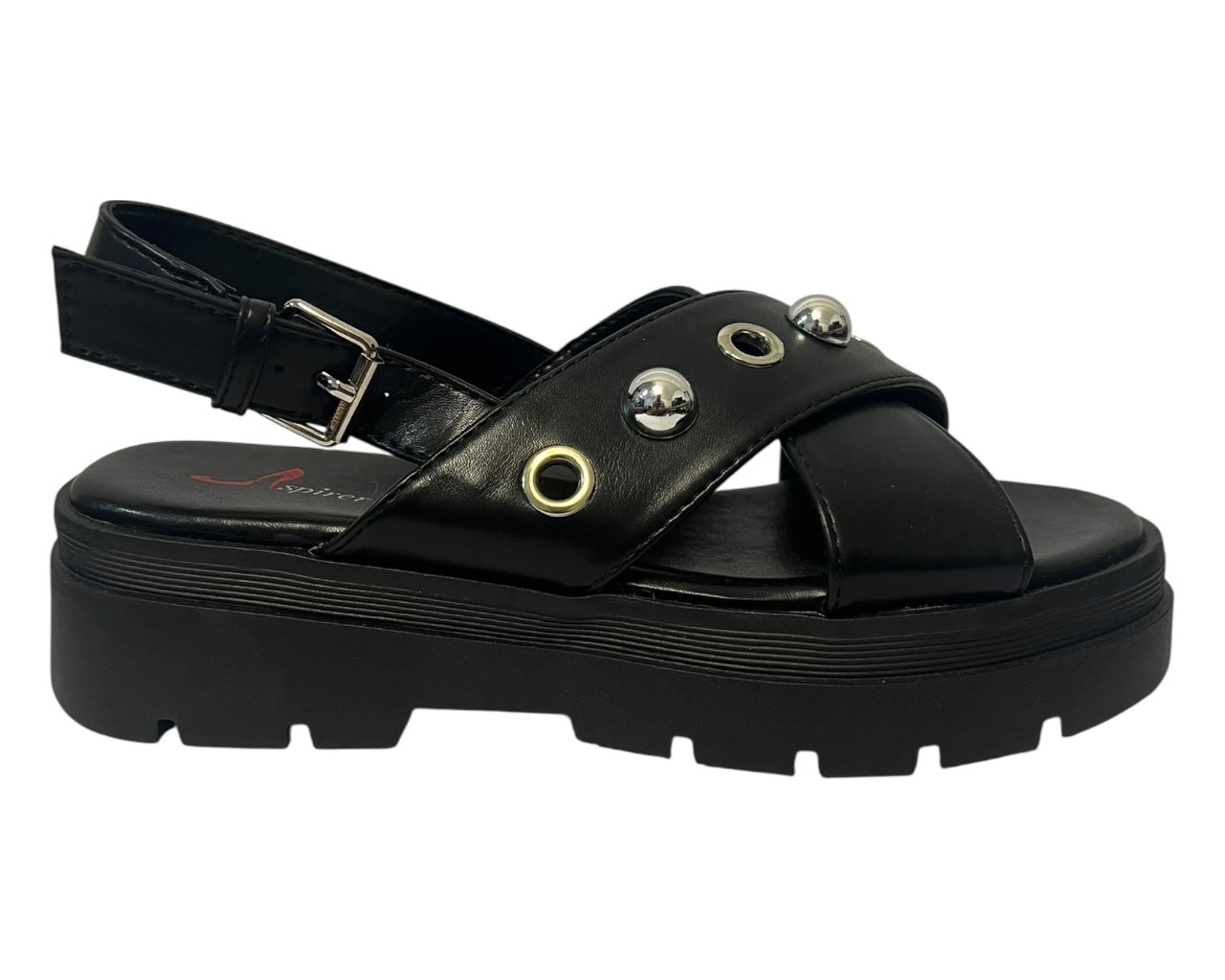 Women's Faux Leather Chunky Sole Sandals