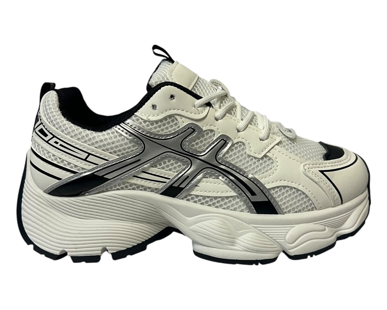 Chunky Sole Lace Up Sports Trainers