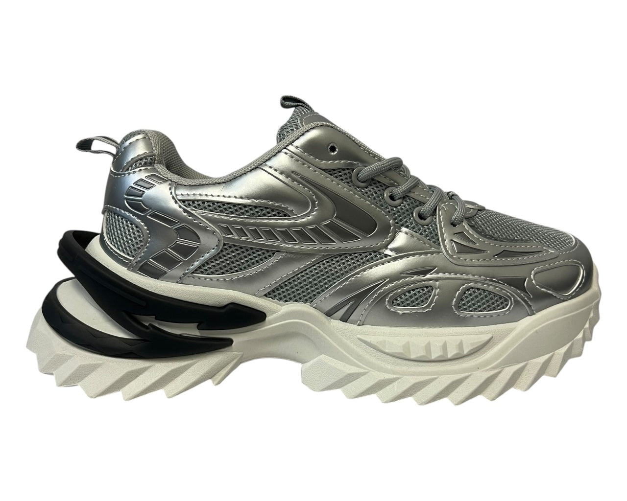 Chunky Sole Lace Up Sports Trainers