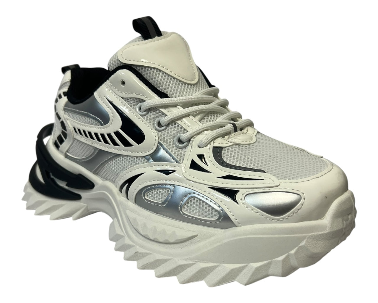 Chunky Sole Lace Up Sports Trainers