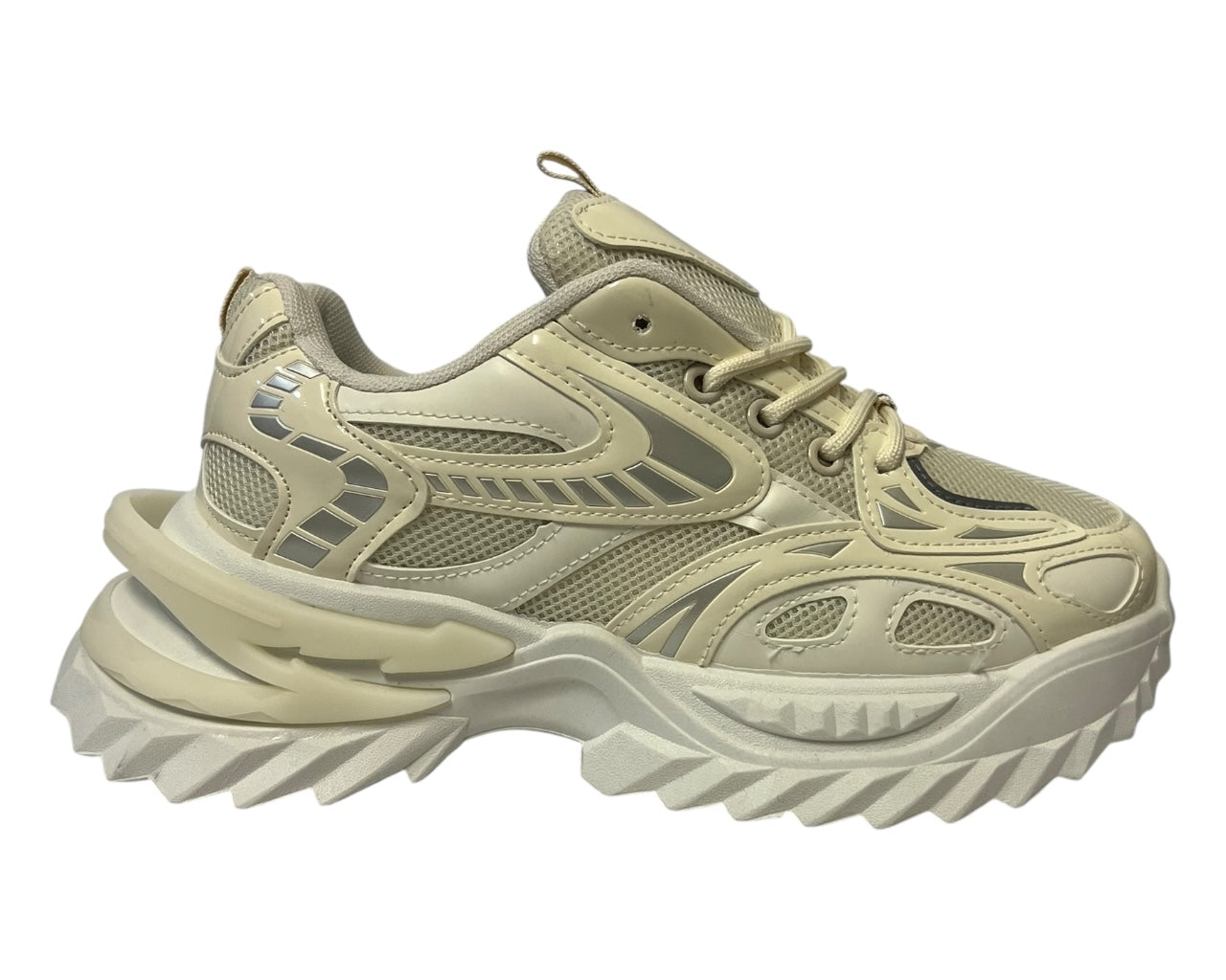 Chunky Sole Lace Up Sports Trainers