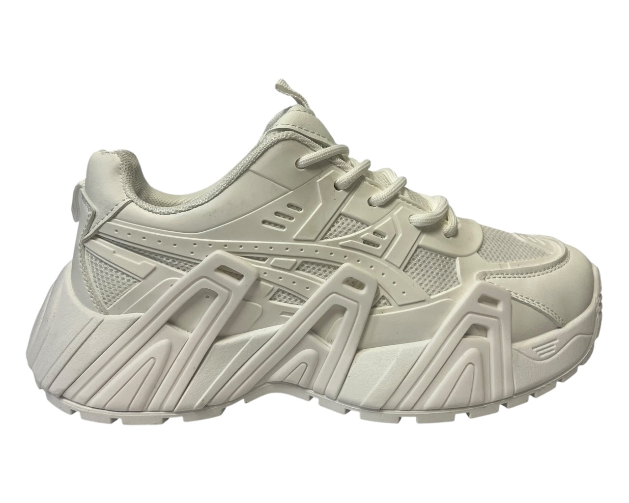 Chunky Sole double Lace Up Sports Trainers