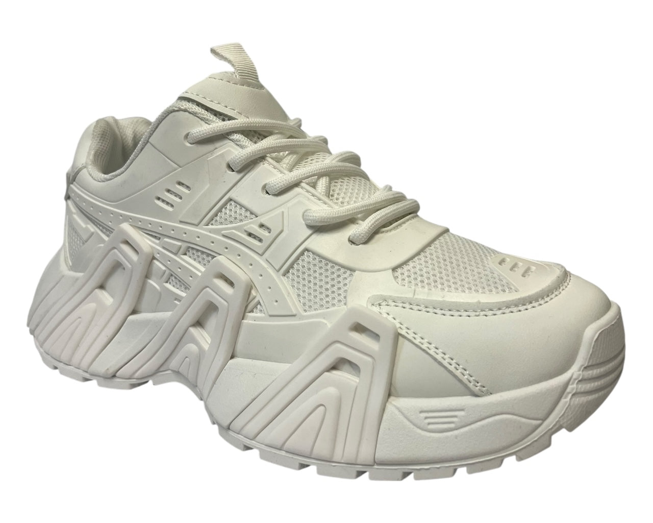 Chunky Sole double Lace Up Sports Trainers