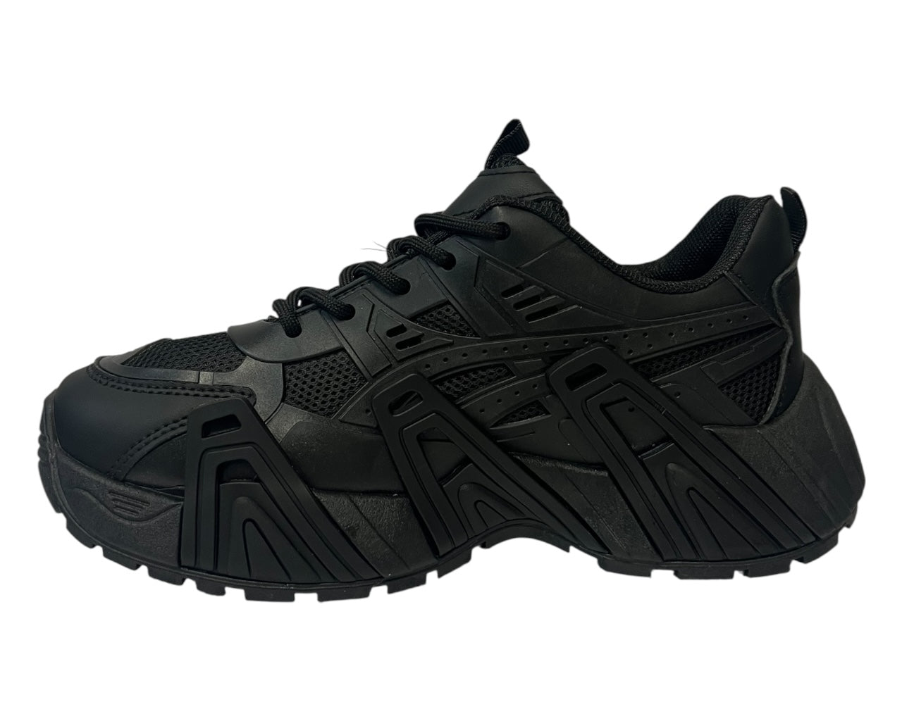 Chunky Sole double Lace Up Sports Trainers