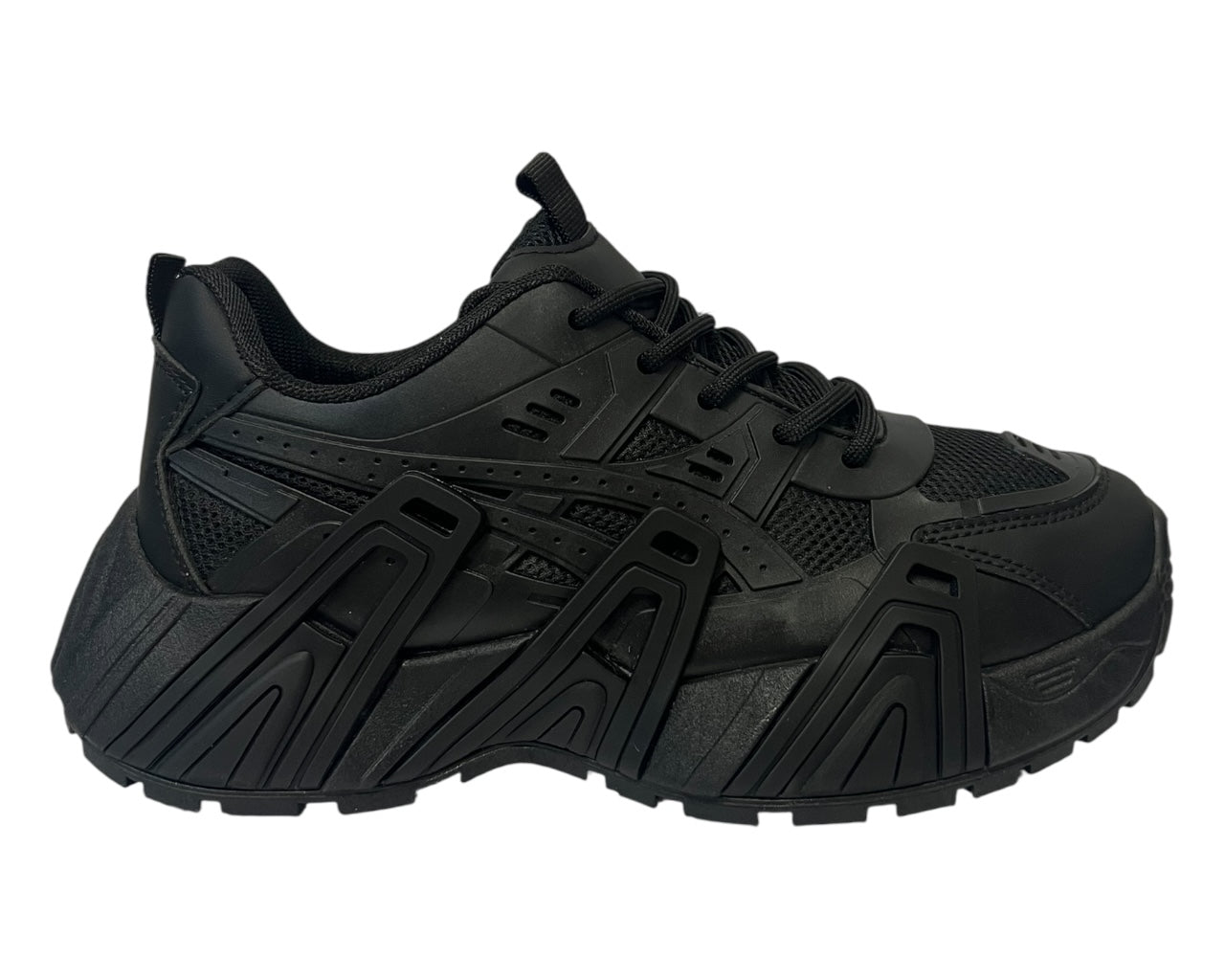 Chunky Sole double Lace Up Sports Trainers