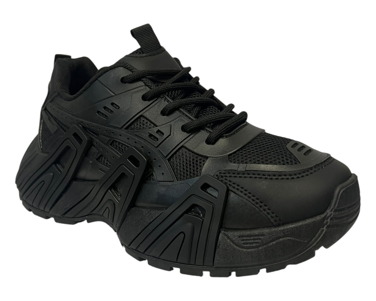 Chunky Sole double Lace Up Sports Trainers