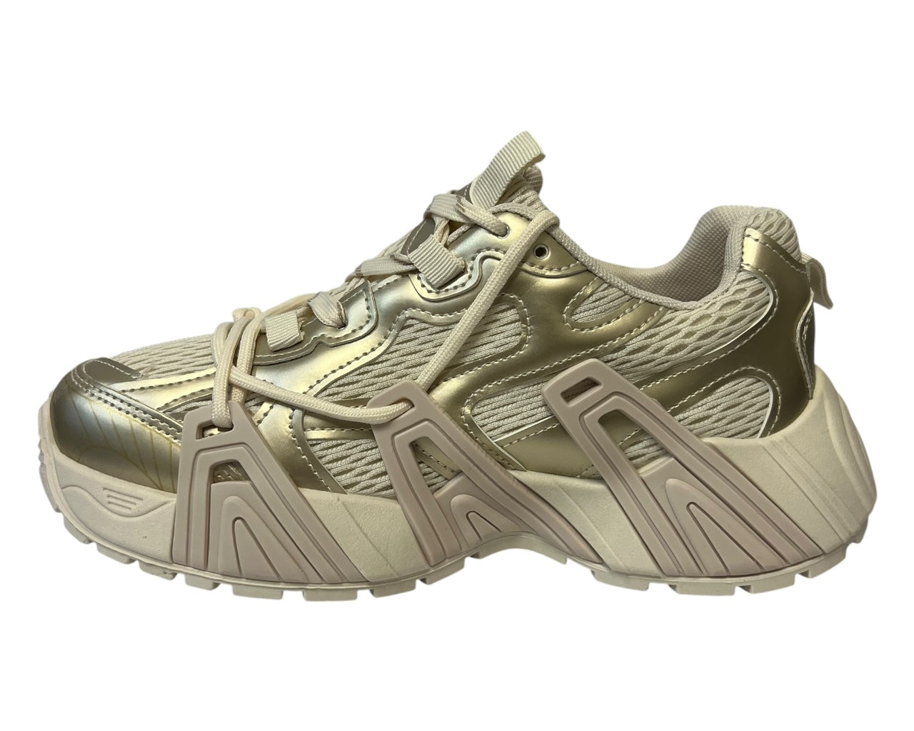 Chunky Sole Lace Up Sports Trainers