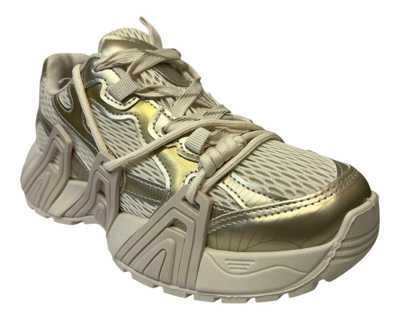 Chunky Sole Lace Up Sports Trainers