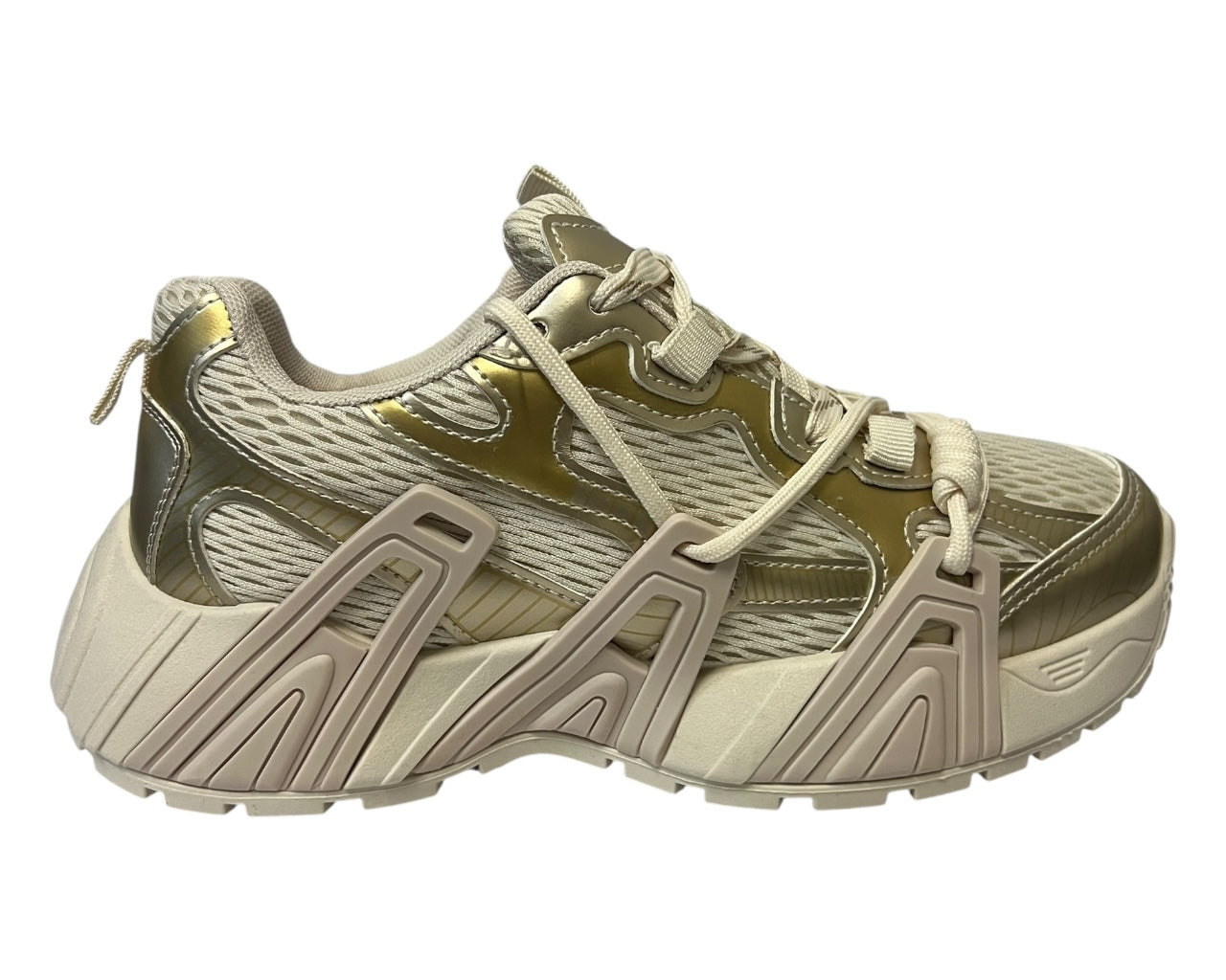 Chunky Sole Lace Up Sports Trainers