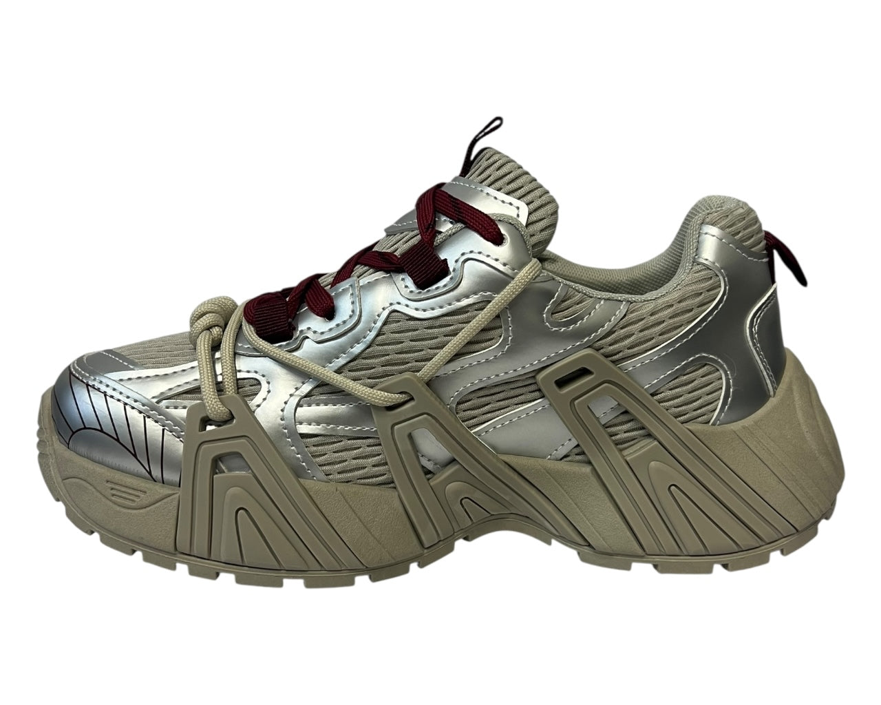 Chunky Sole Lace Up Sports Trainers