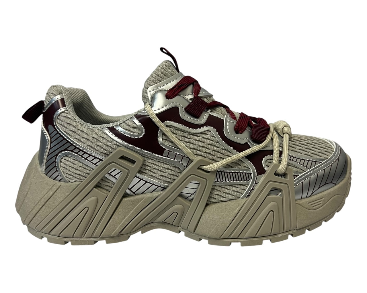 Chunky Sole Lace Up Sports Trainers