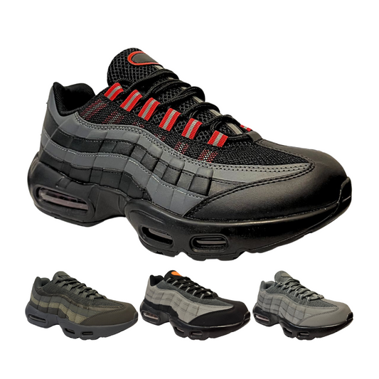 Men's Air Cushioned Sports Flexible Lace Up Trainers