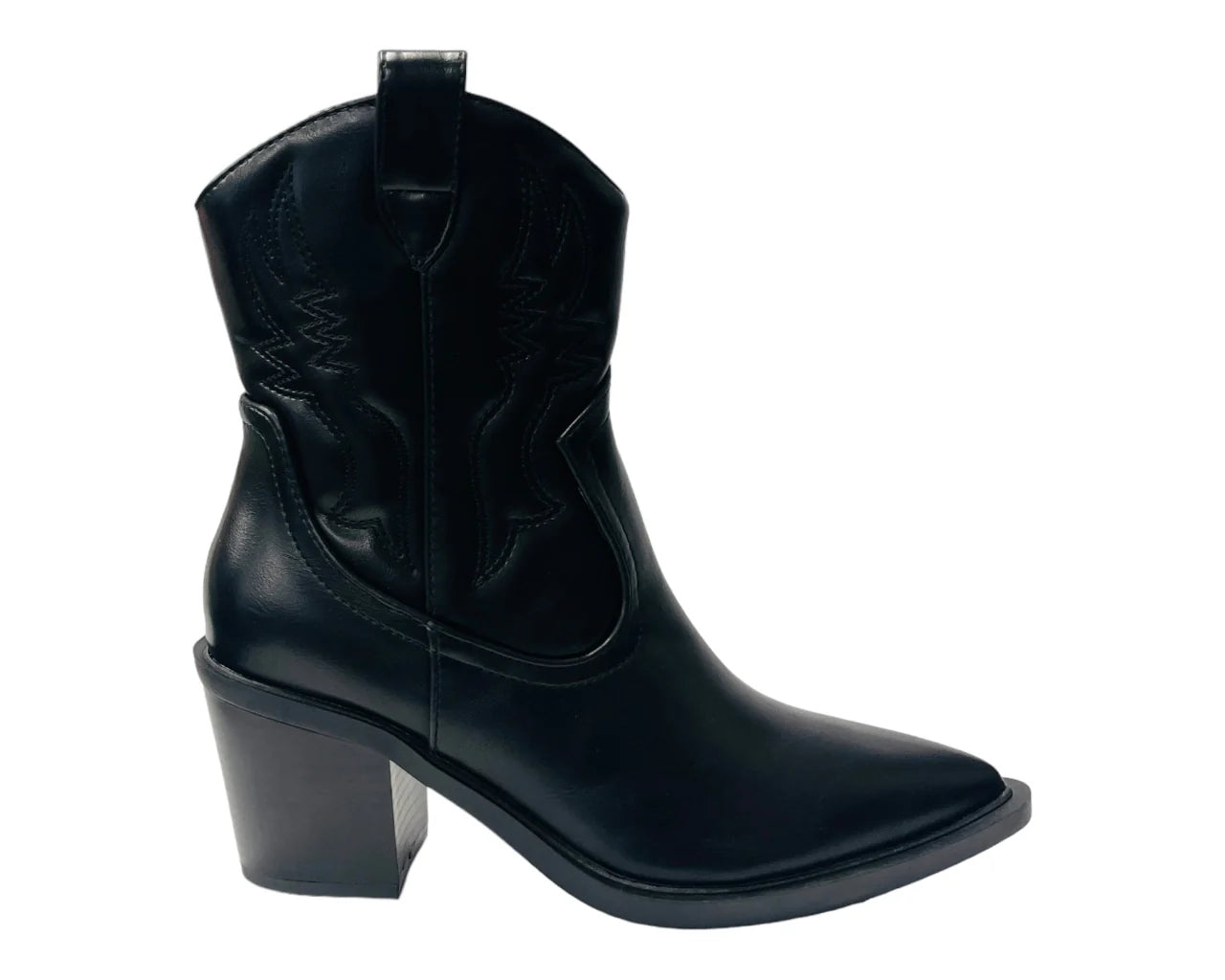 Women's Western Cowboy Embroidered Block Heel Boots