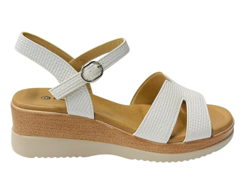 Women's Padded Insole Ankle Strap Wedge Sandals