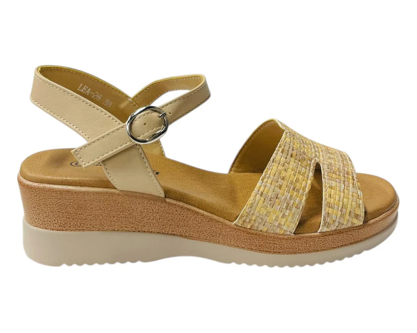 Women's Padded Insole Ankle Strap Wedge Sandals