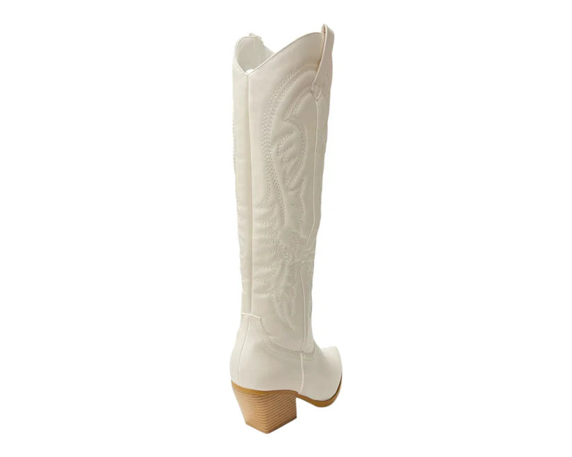 Embroidered Western-Style Cowboy Boots