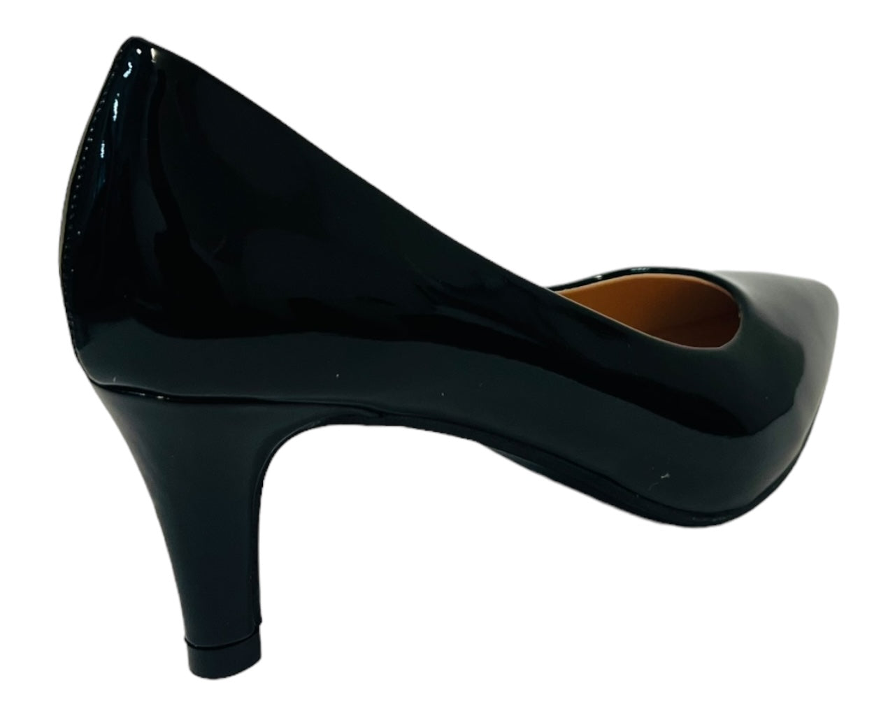Women's Elegant Faux Patent Court Shoes Heel  for Women - Classy Comfort Footwear