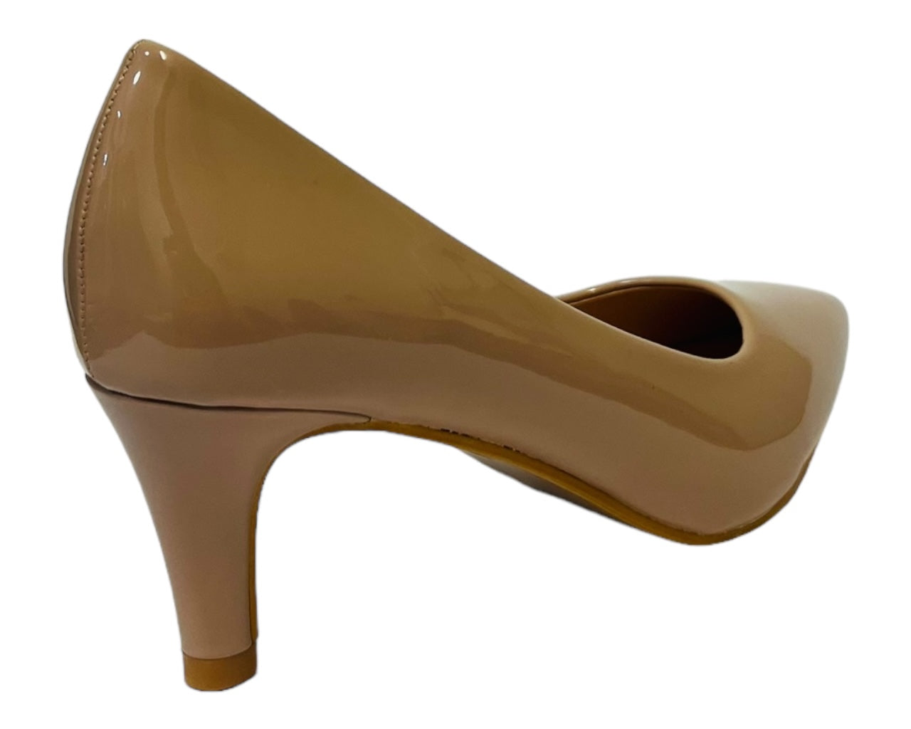 Women's Elegant Faux Patent Court Shoes Heel  for Women - Classy Comfort Footwear