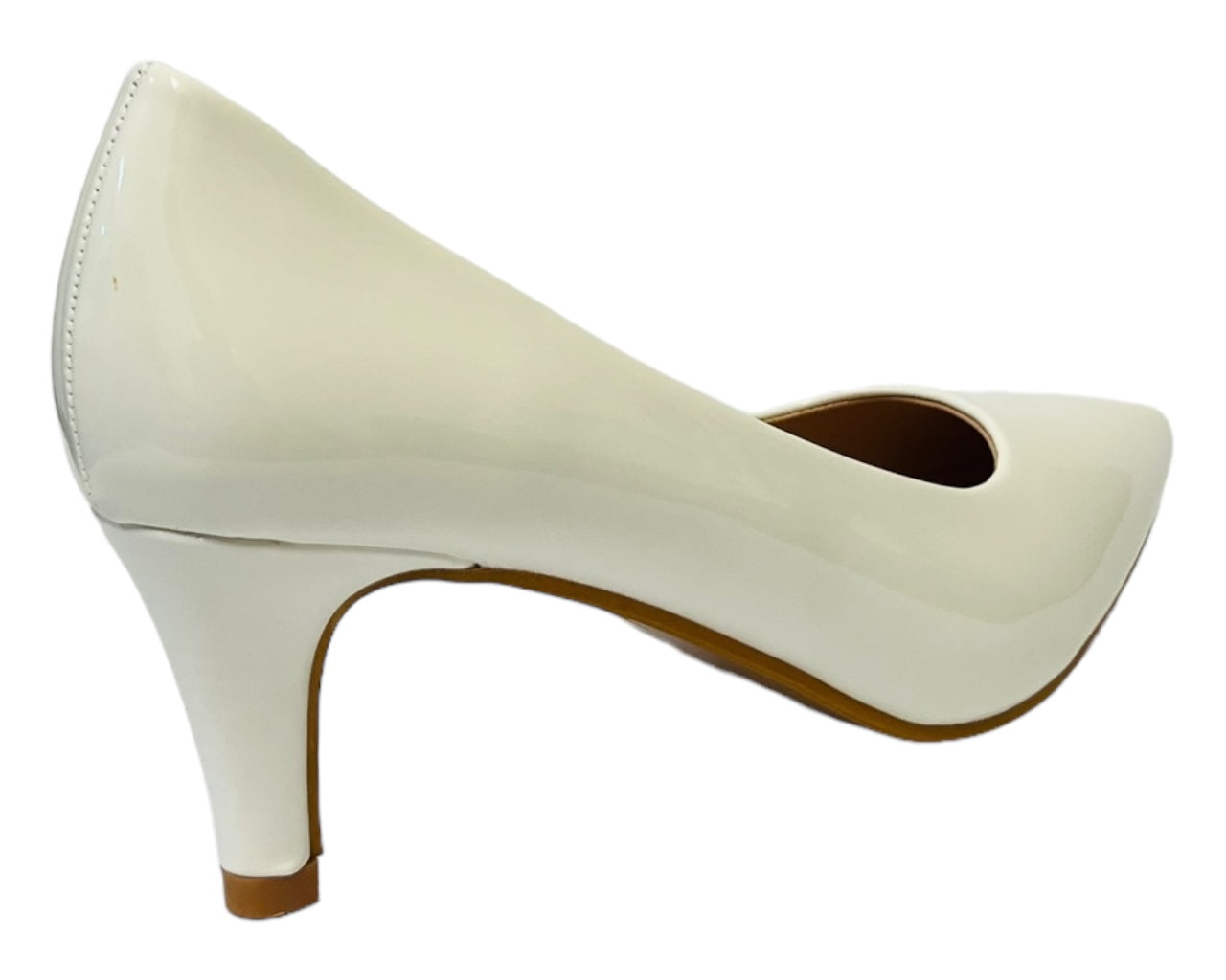 Women's Elegant Faux Patent Court Shoes Heel  for Women - Classy Comfort Footwear