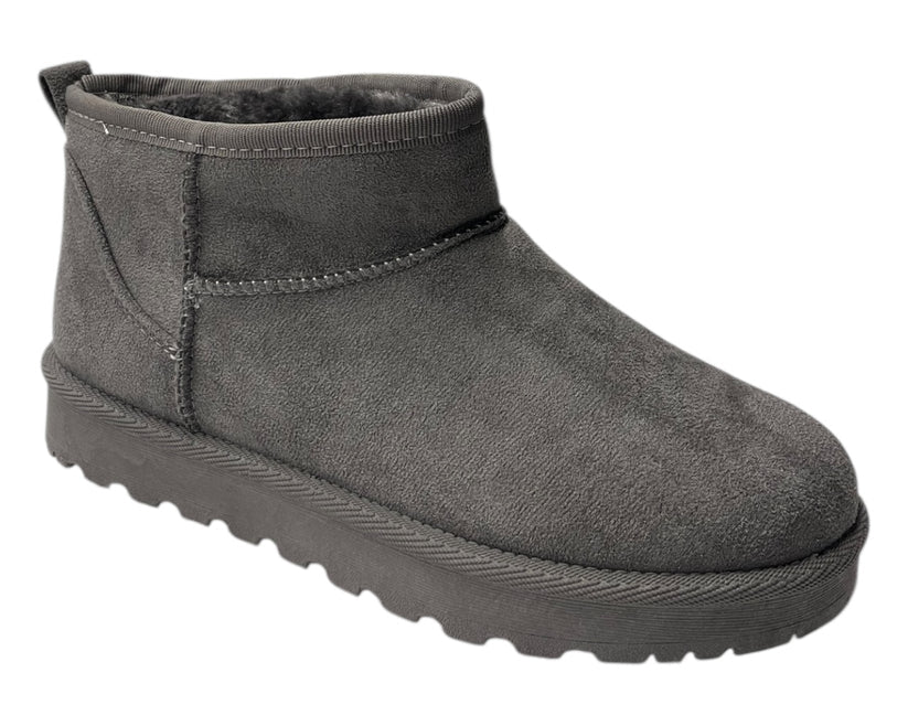 Faux Fur Lining Mini Ankle Boots