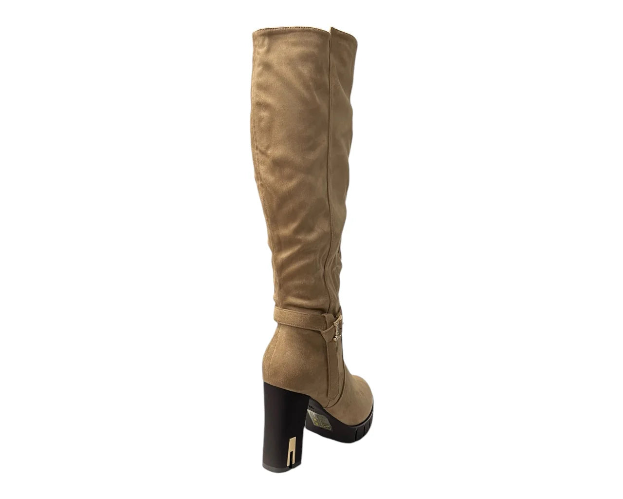 Women's Block Heel Knee High Faux Suede Boots