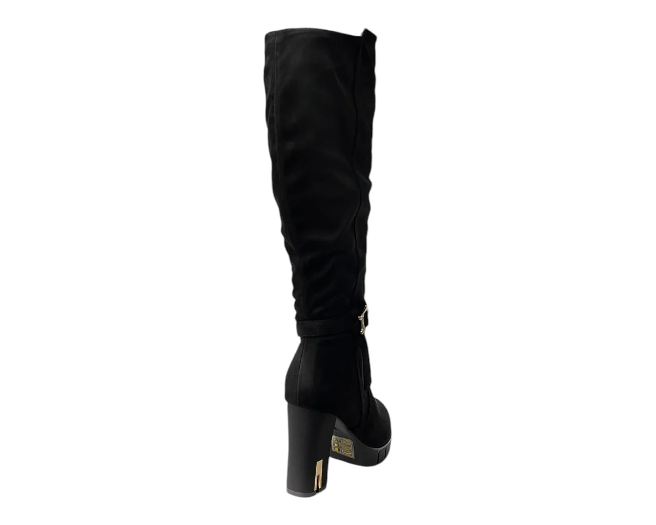 Women's Block Heel Knee High Faux Suede Boots