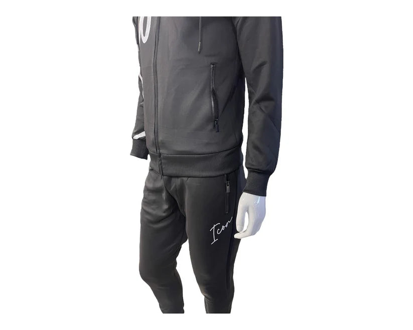 Slim Fit Full Zip Hooded Tracksuit