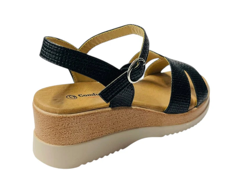 Women's Padded Insole Ankle Strap Wedge Sandals