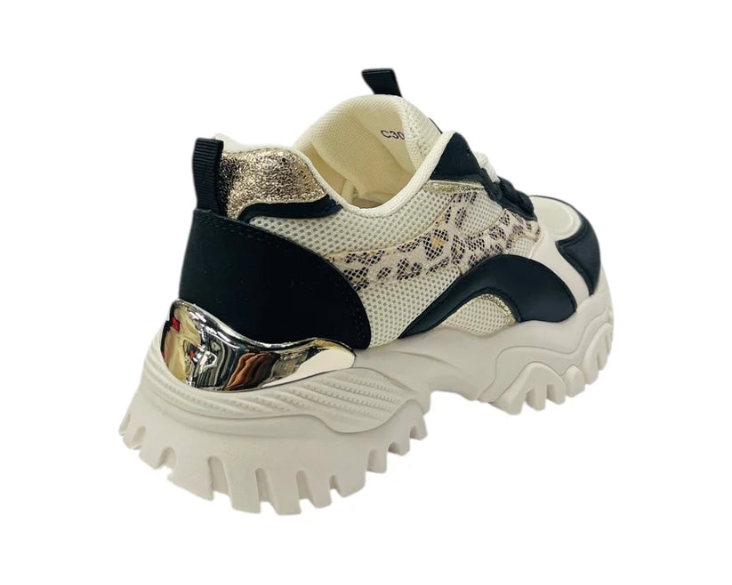 Women's Junior's Chunky Sole Lace Up Sports Trainers