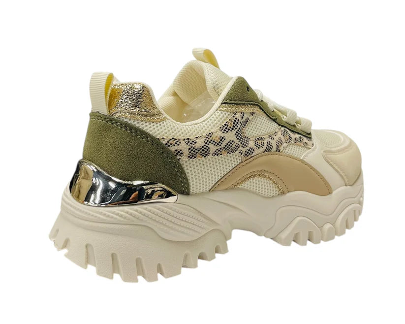 Women's Junior's Chunky Sole Lace Up Sports Trainers