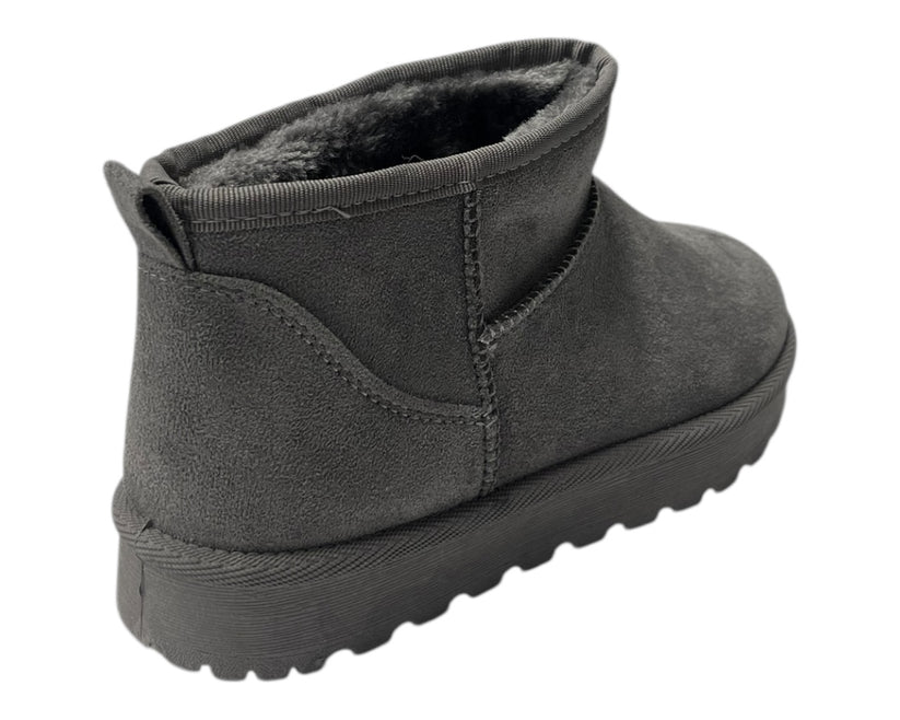 Faux Fur Lining Mini Ankle Boots